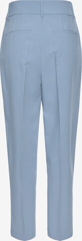 LASCANA Regular Pleated Pants in Blue