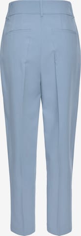 Regular Pantalon à plis LASCANA en bleu