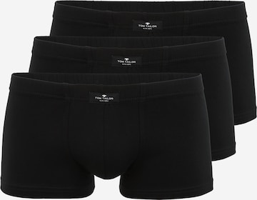 TOM TAILOR Boxer shorts in Black: front