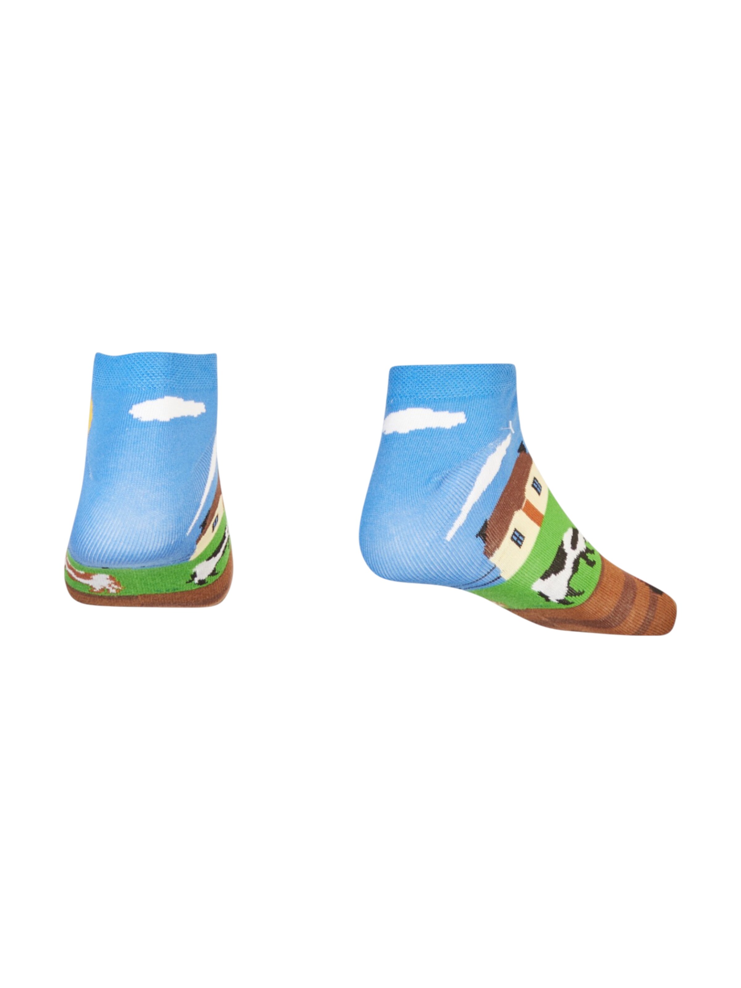 AbgeStrumpft Ankle Socks 'Traktor' in Green