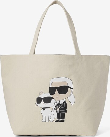 Karl Lagerfeld Shopper 'Ikonik 2.0' in Wit: voorkant