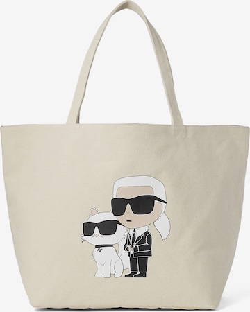 Karl Lagerfeld - Shopper 'Ikonik 2.0' en blanco: frente