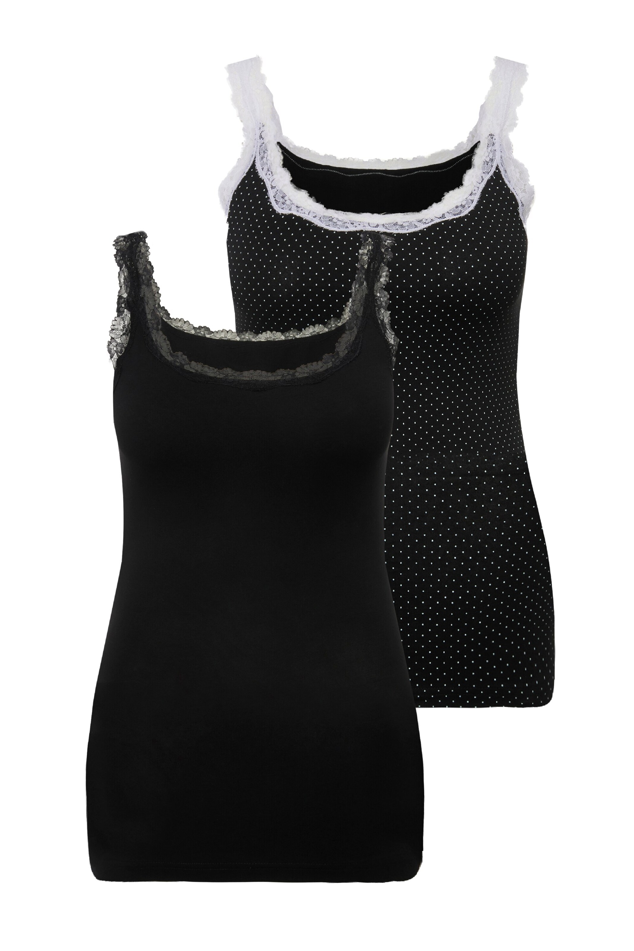 Ulla Popken Undershirt in Black: front