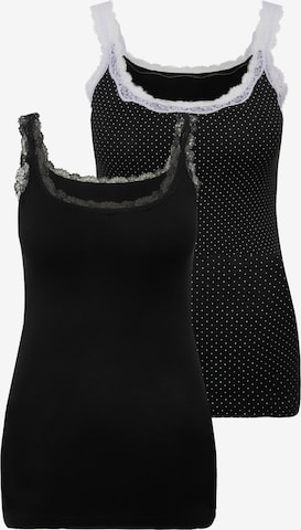 Ulla Popken Undershirt in Black: front