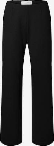 SELECTED Свободный крой Брюки со складками 'SLFEMMA' в Черный: спереди