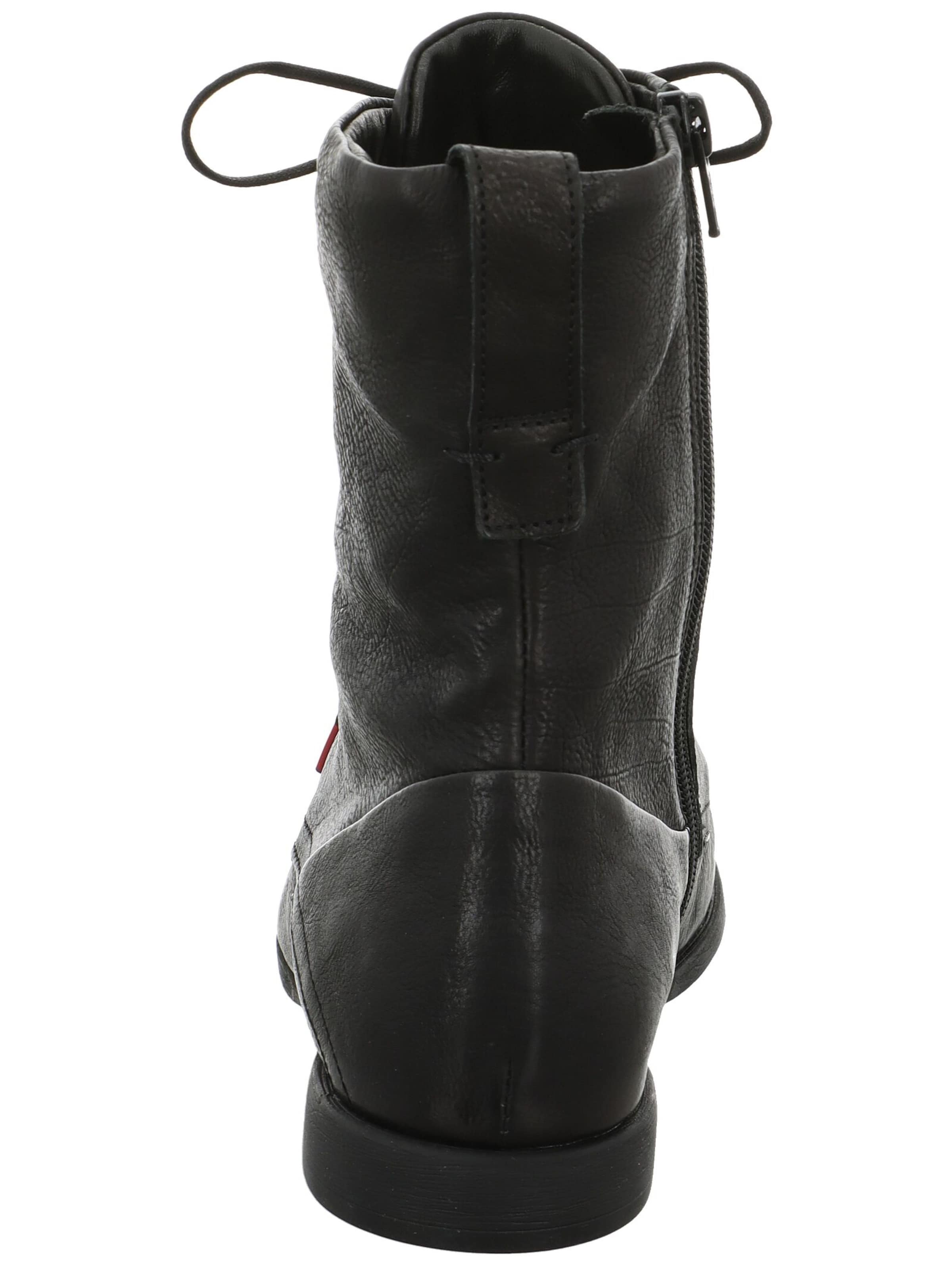 THINK! Veterlaarsjes 'Agrat' in Zwart