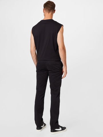 BOSS Orange - Slimfit Pantalón chino en negro