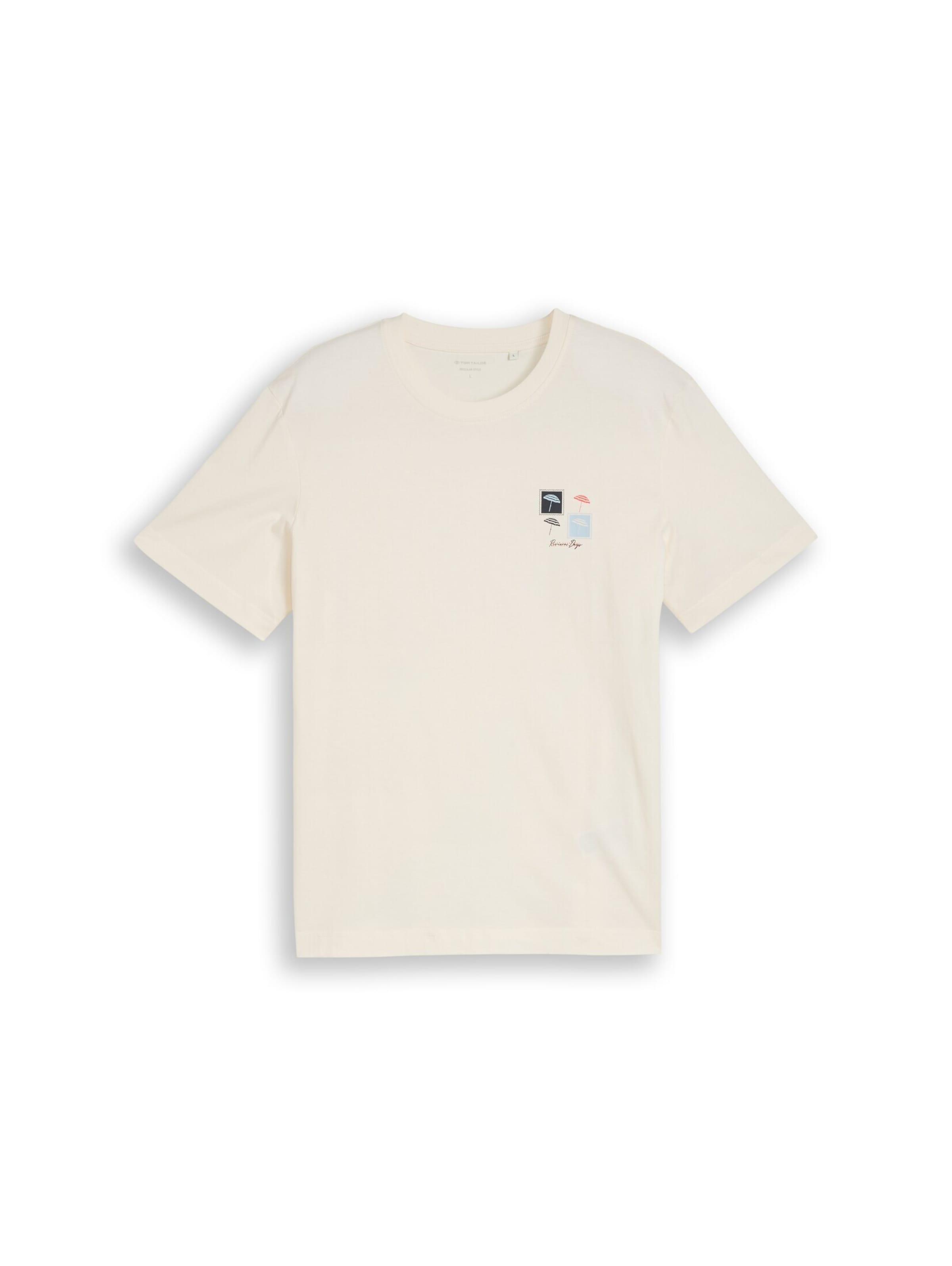 TOM TAILOR T-Shirt in Weiß: Vorderseite