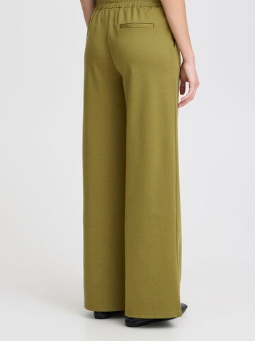 ICHI Wide leg Trousers 'Kate' in Green
