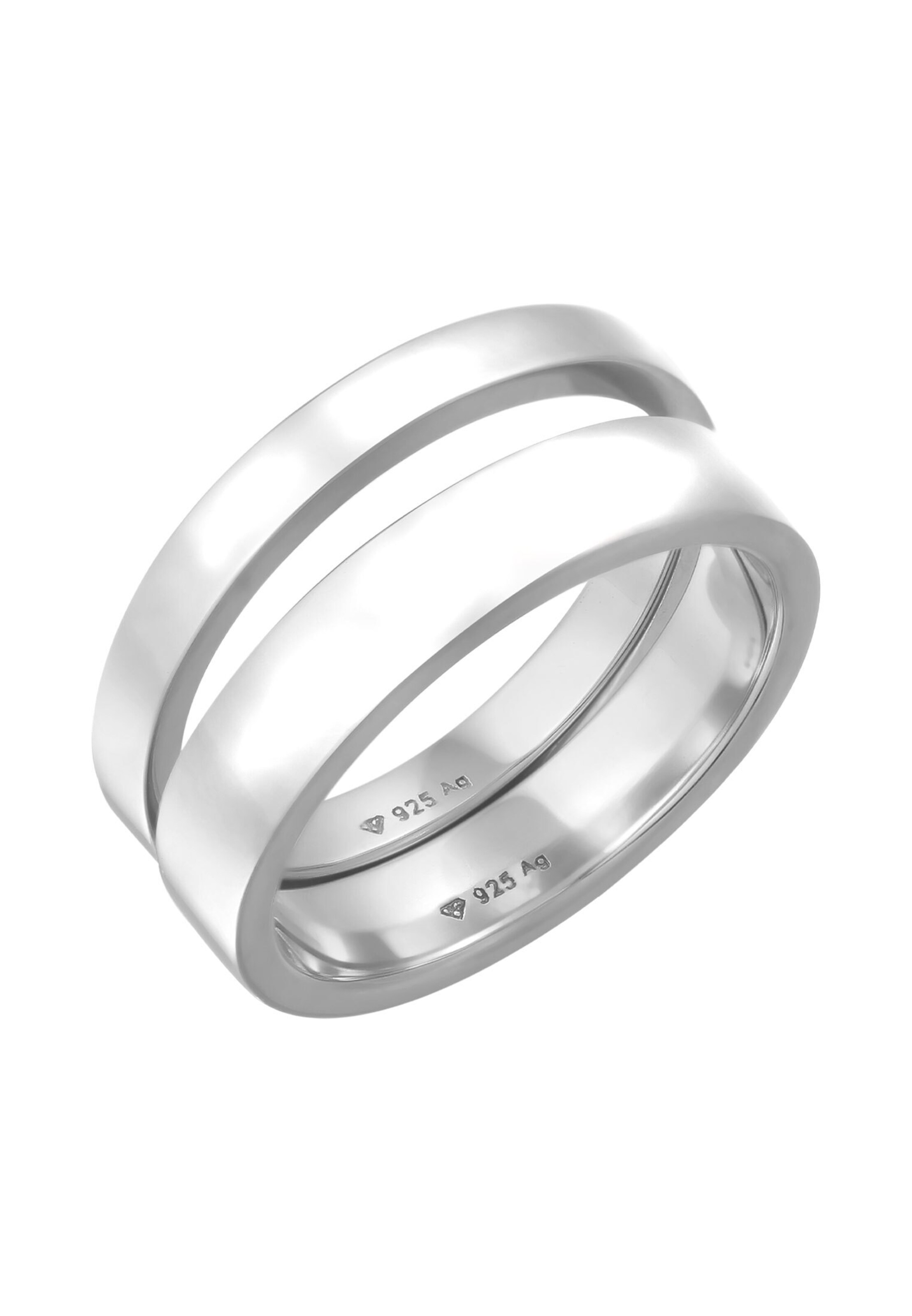 KUZZOI Ring in Zilver: voorkant