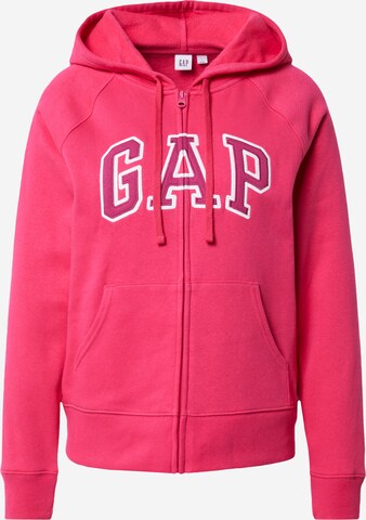 GAP Zip-Up Hoodie in Pink: front