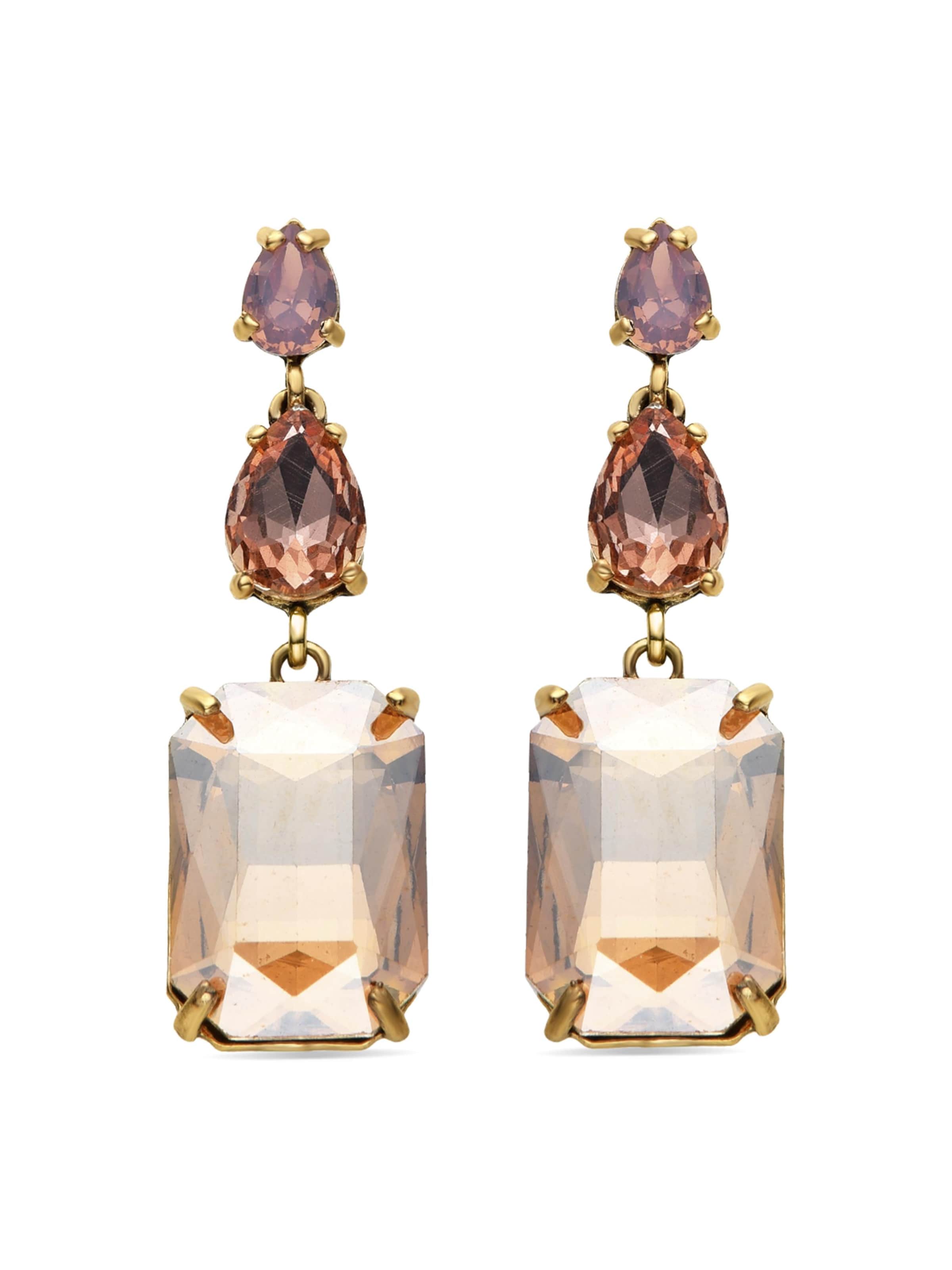 Luxenter Earrings 'Kiop' in Mixed colors: front