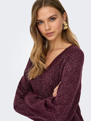 Jaqueline de Yong Sweater 'Aspen' in Red