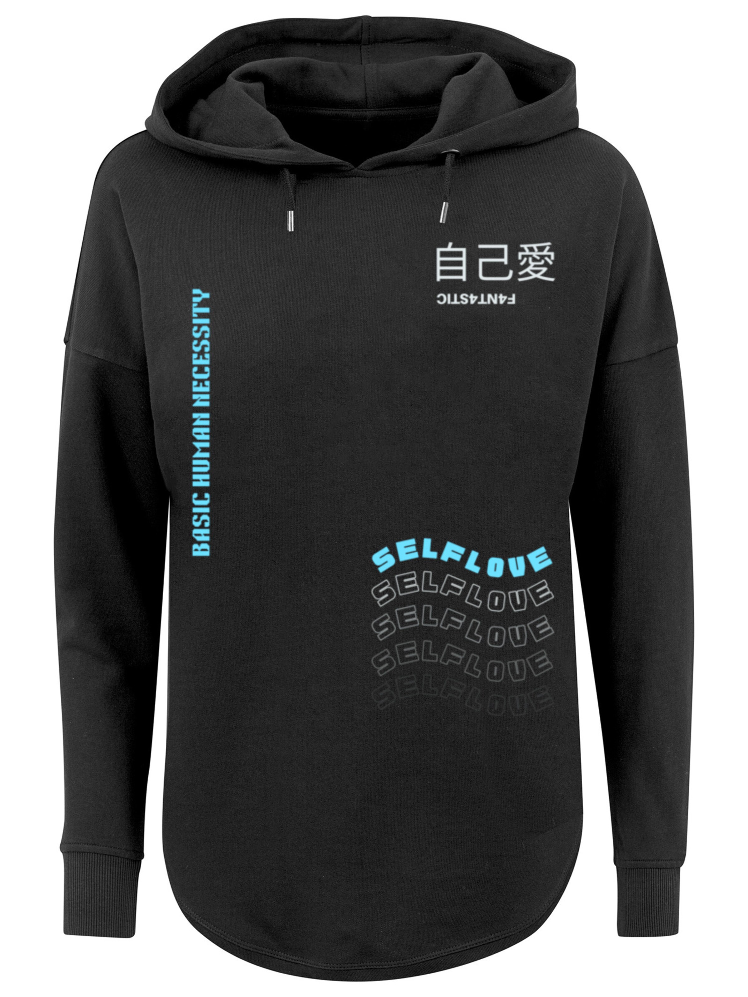 F4NT4STIC Sweatshirt 'Self Love' in Black: front
