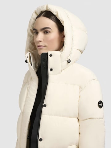 khujo Winter Coat 'Rachel Matt-YM' in White