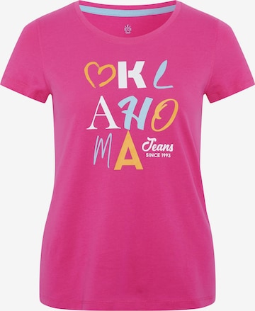 Oklahoma Jeans T-Shirt in Pink: predná strana