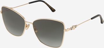 JIMMY CHOO Sunglasses 'TESO' in Gold: front