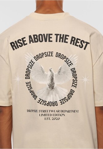 Dropsize Shirt 'Rise Above' in Beige