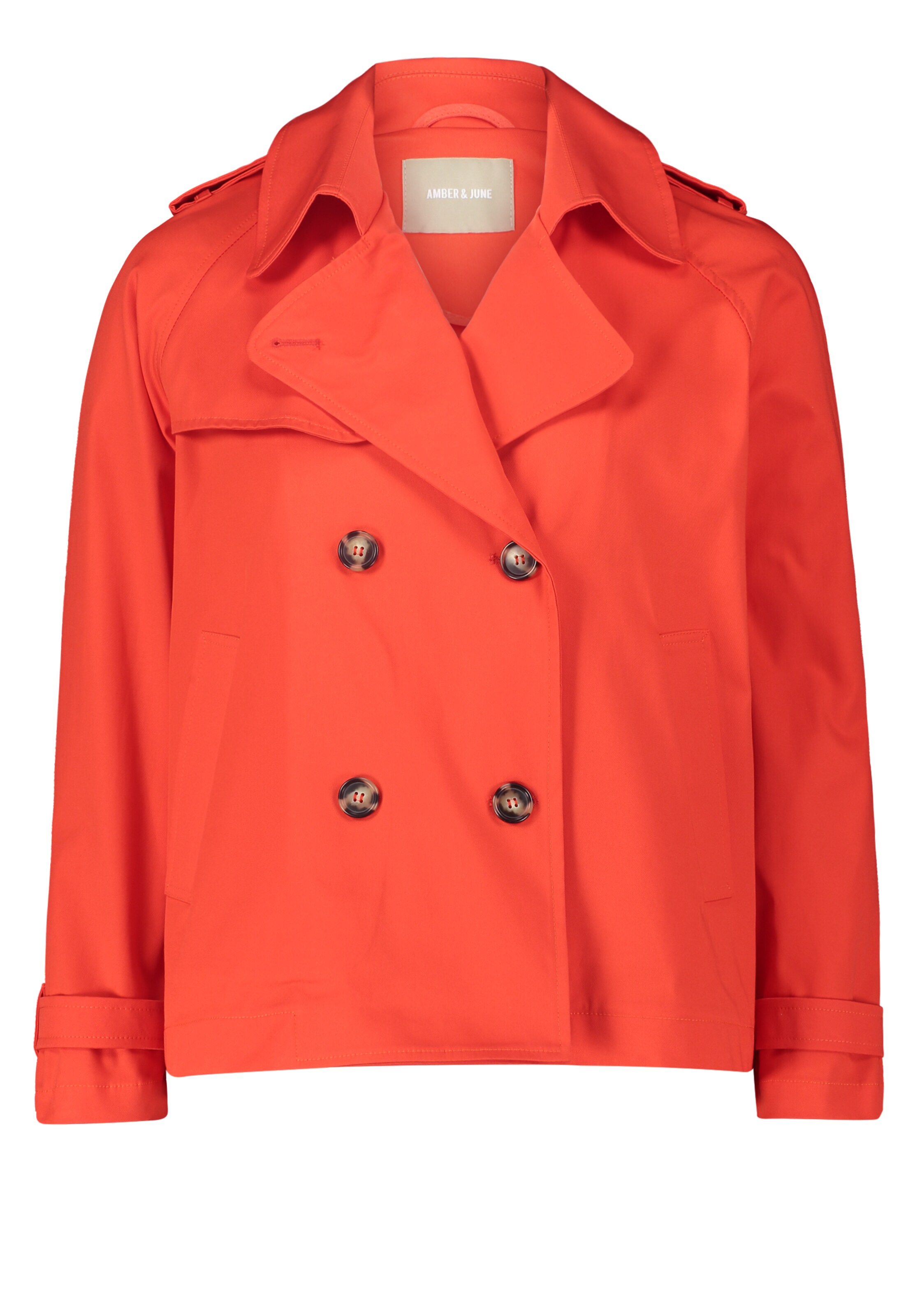 Amber & June Tussenmantel in Rood: voorkant