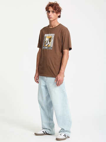 T-Shirt 'ANGLE IRON' Volcom en marron