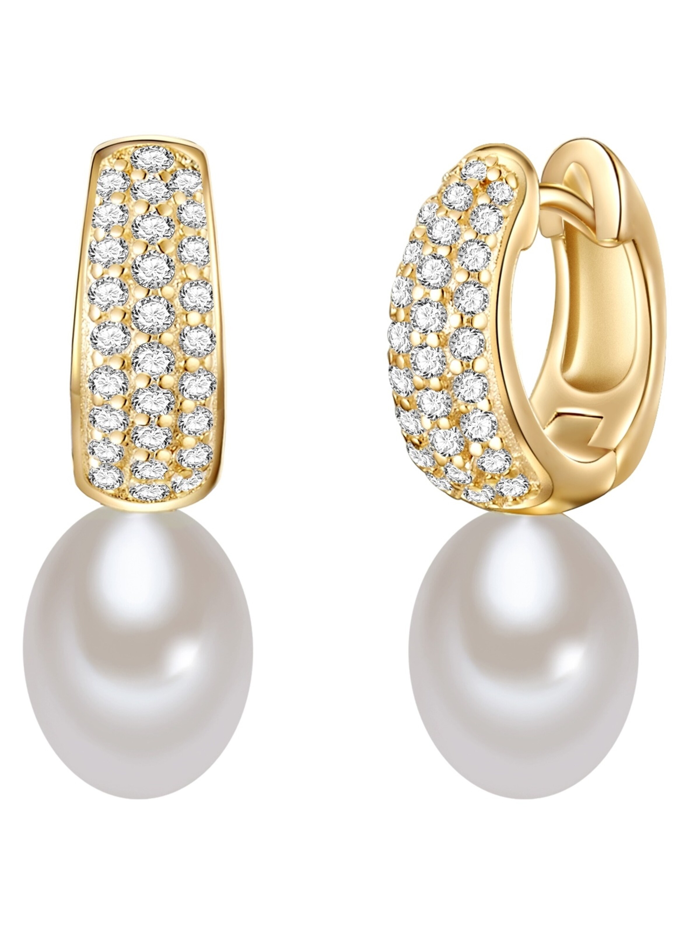 Lulu & Jane Earrings in Gold: front