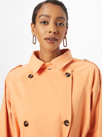 Nasty Gal Between-seasons coat in Orange