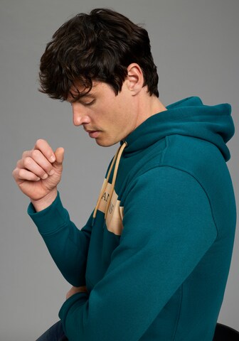 Bruno Banani LM Sweatshirt in Grün