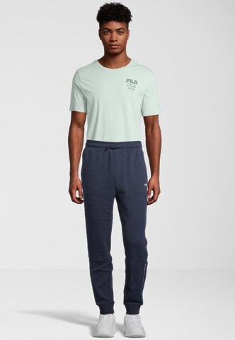 FILA Tapered Workout Pants 'Omer' in Blue