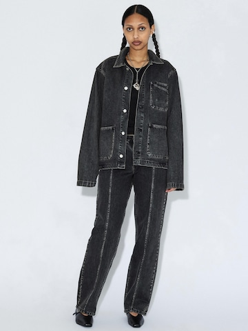 Dr. Denim Regular Jeans 'Nika Mid Straight Worker'‌‌‌‌‌‌‌‌‌ in Schwarz