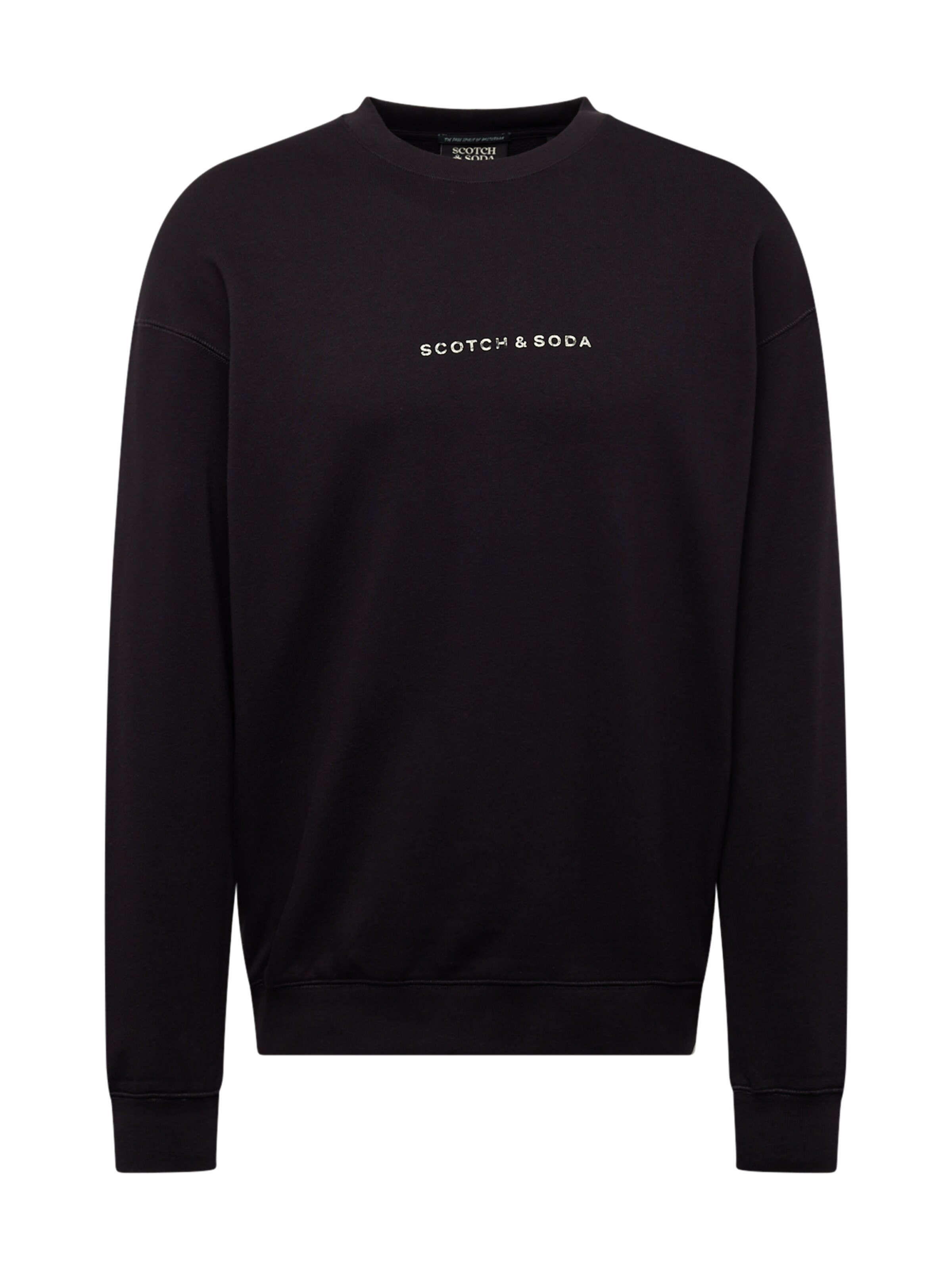 SCOTCH & SODASweater majica - crna boja: prednji dio