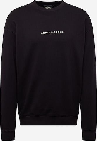 Sweat-shirt SCOTCH & SODA en noir : devant