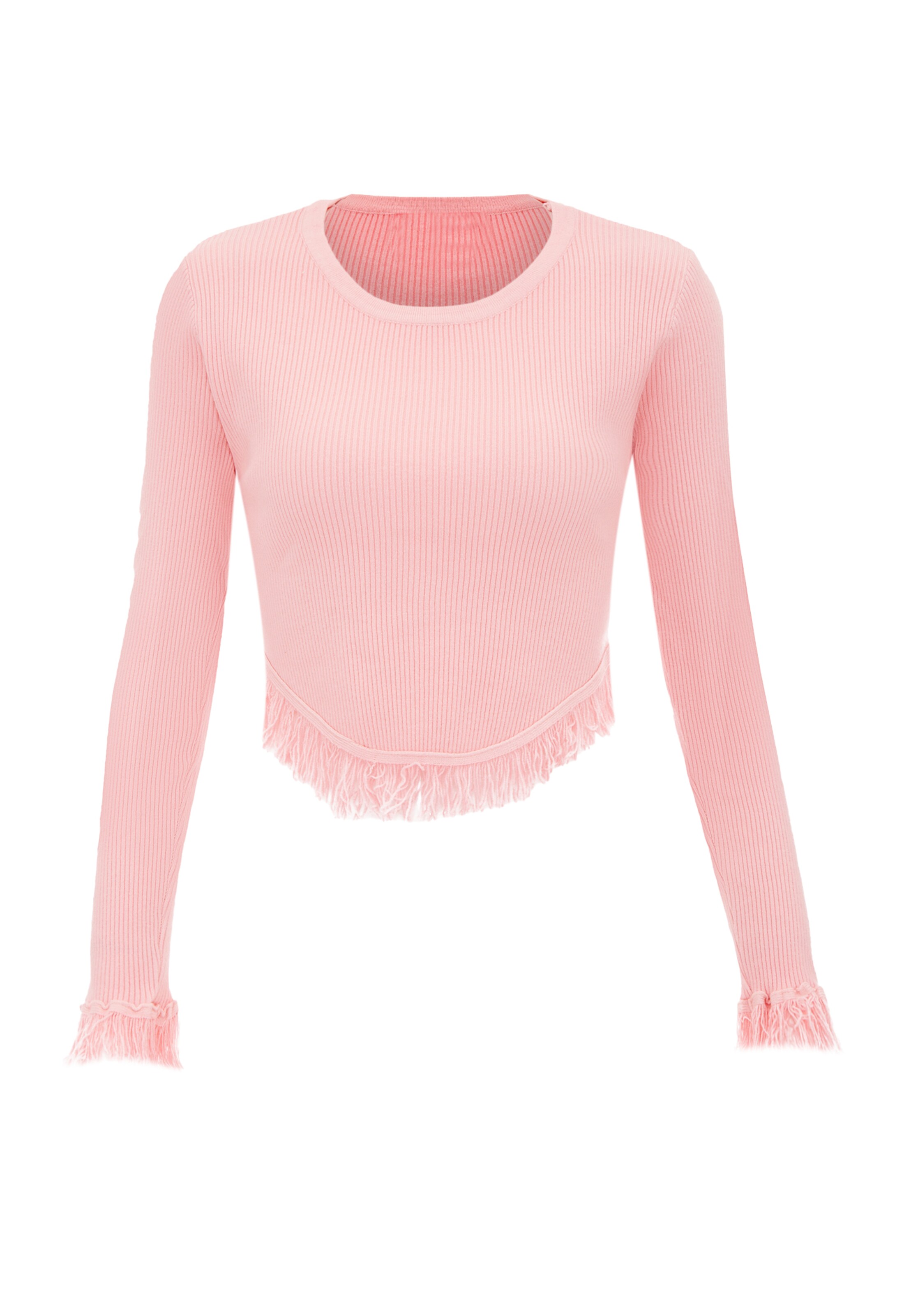 Pull-over swirly en rose : devant