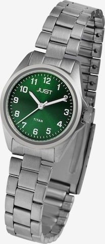 JUST Analog Watch 'Odilla, 5 ATM' in Silver: front
