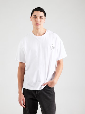 T-Shirt 'JJDRAGON' JACK & JONES en blanc : devant