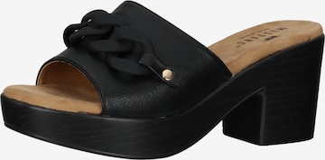 MUSTANG Mules in Black: front