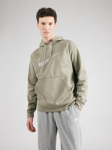 Felpa sportiva di NIKE in verde: frontale