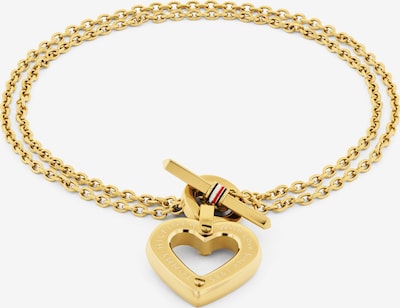 TOMMY HILFIGER Rannekoru 'TOGGLE HEART' värissä laivastonsininen / vaaleansininen / kulta / verenpunainen, Tuotenäkymä