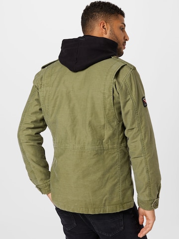 Veste mi-saison Superdry en vert