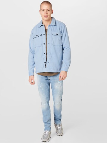 Only & Sons Regular Fit Jacke 'ASH' in Blau