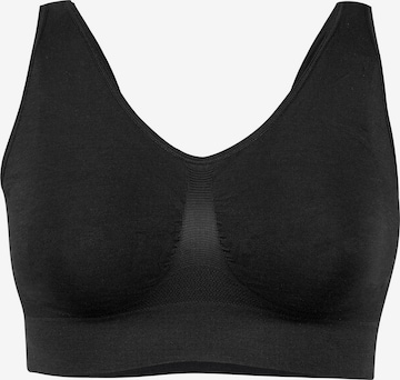Nur Die Bralette Bra ' Soft Comfort ' in Black: front