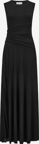 Nicowa Abendkleid 'MELIWIA', Model ist 1,79 cm und trägt Größe 34 in Schwarz: Vorderseite
