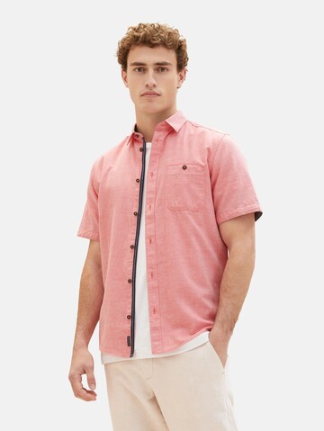 TOM TAILOR - Ajuste regular Camisa en rojo