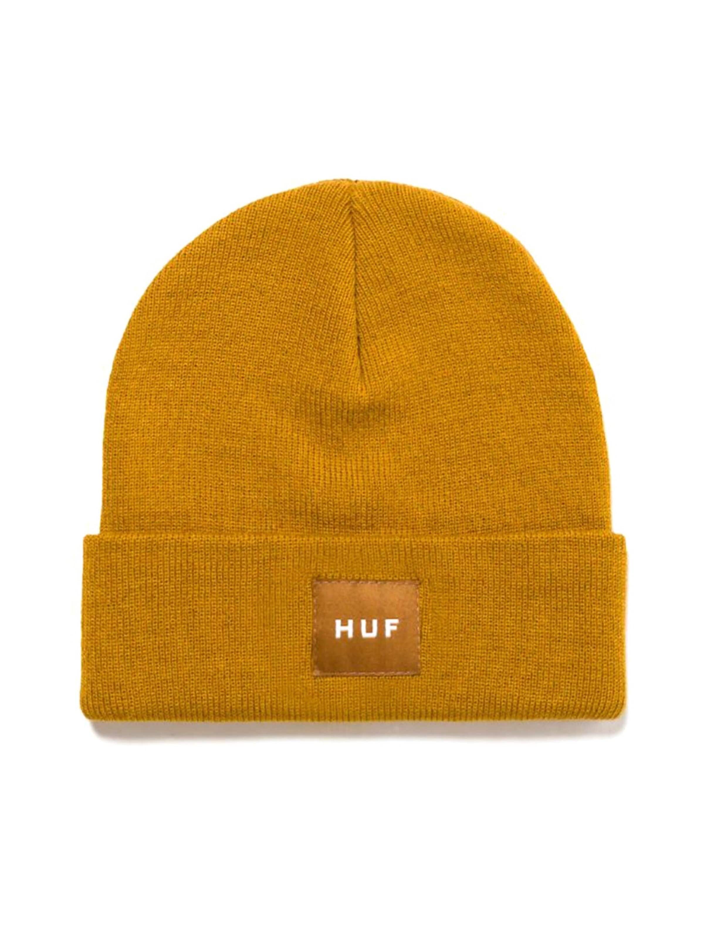 HUF Czapka 'SET BOX BEANIE LATTE' w kolorze żółty: przód