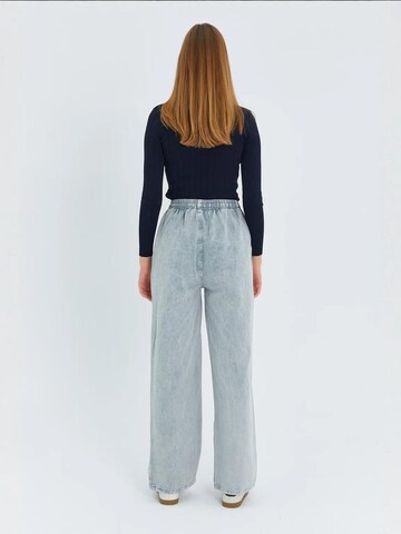 Wide Leg Pantalon MixRay en bleu