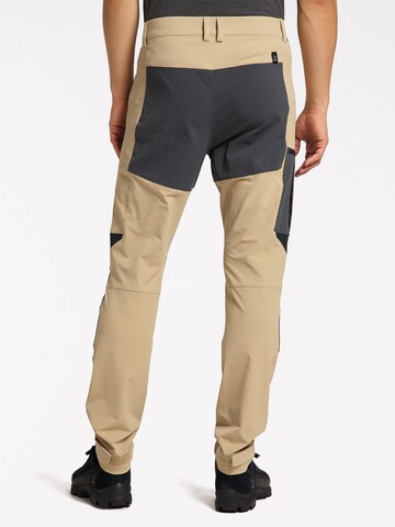 Haglöfs Slim fit Outdoor Pants 'Rugged' in Beige