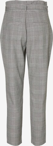 VERO MODA Tapered Pleat-Front Pants 'Eva' in Grey