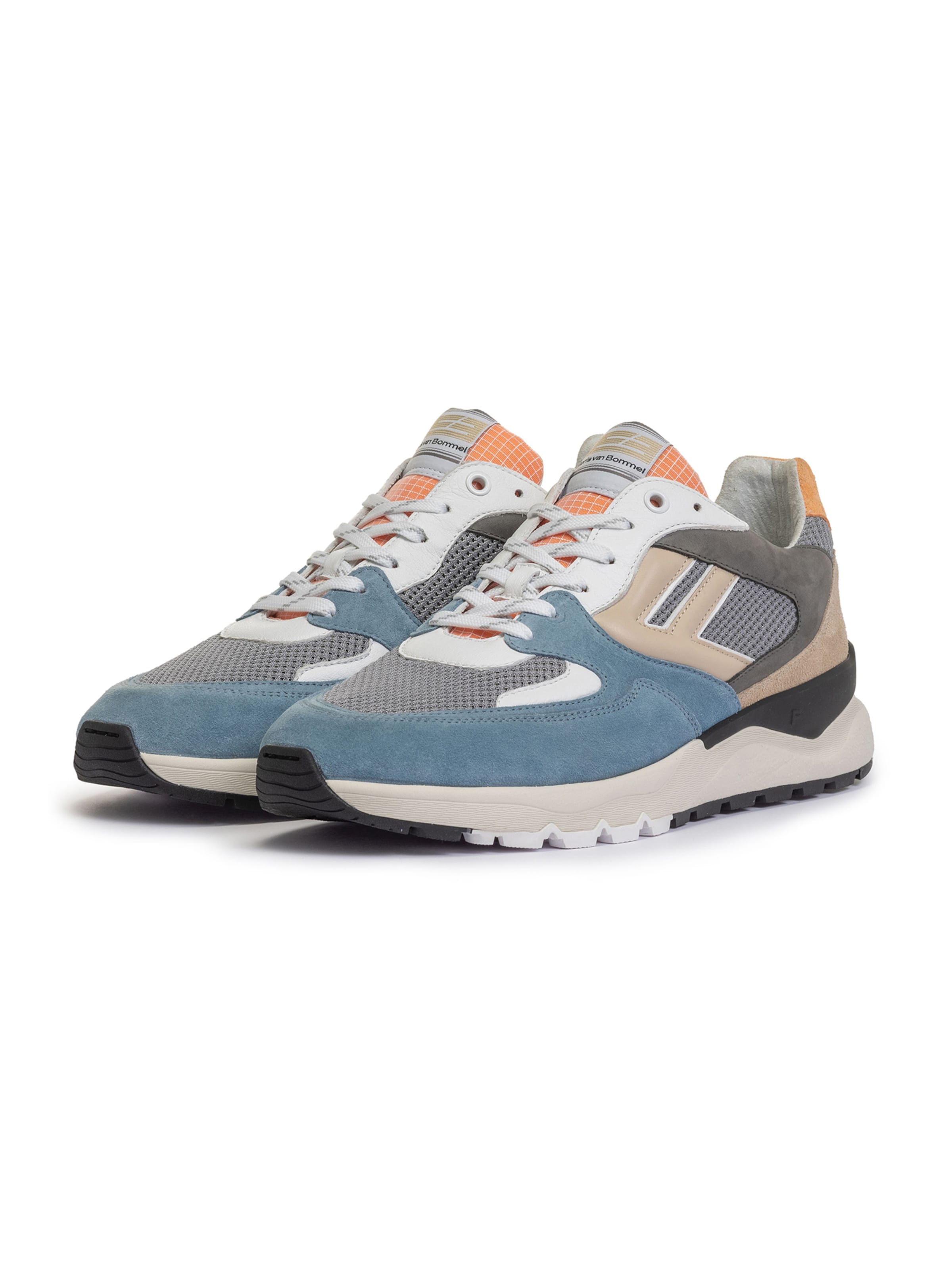 Baskets basses 'De Treener 01' Floris van Bommel en gris