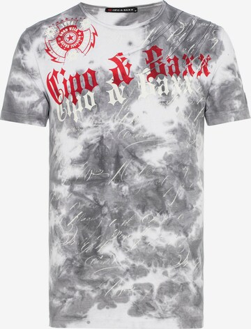 CIPO & BAXX Shirt in Grijs: voorkant