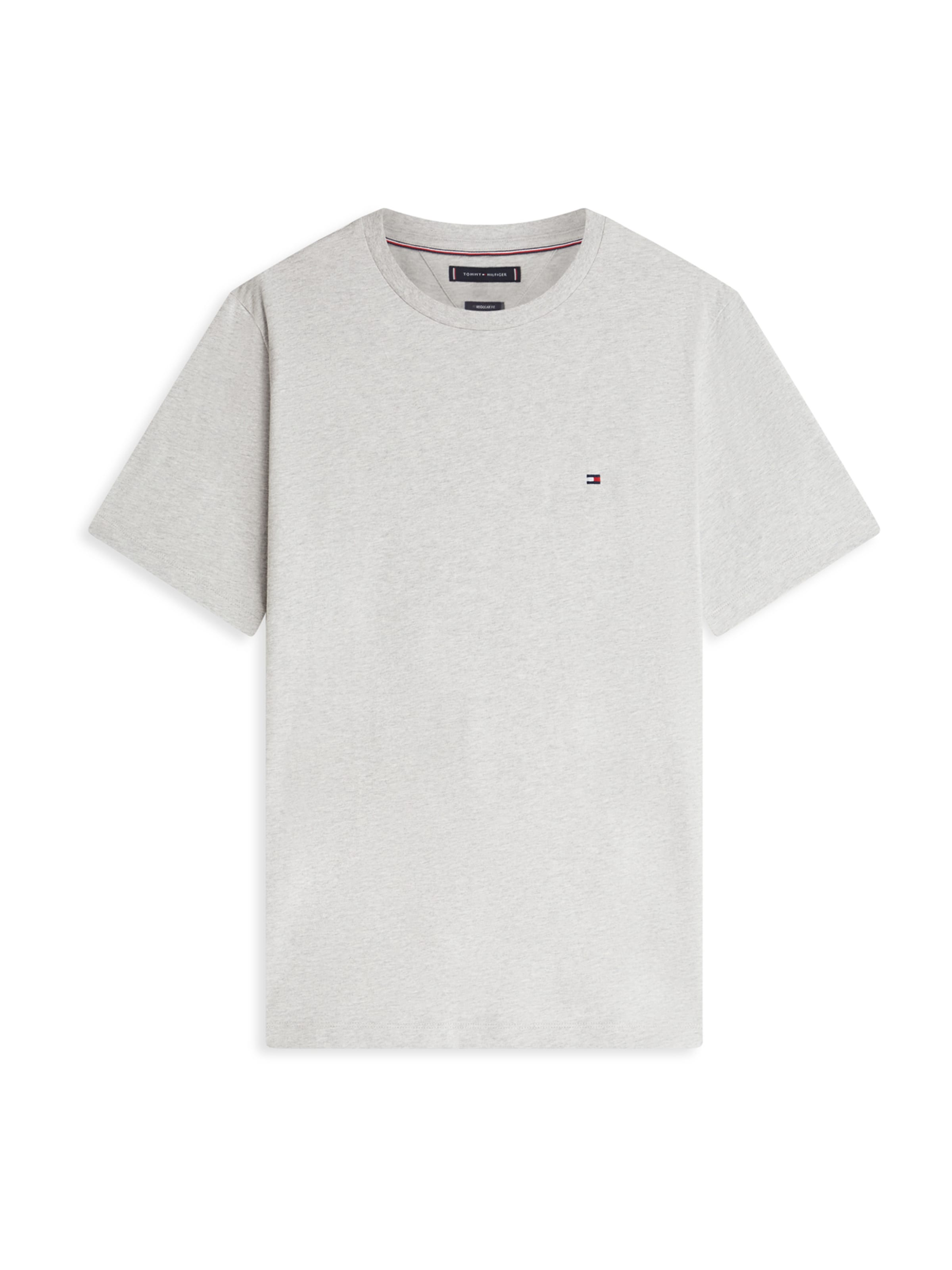 TOMMY HILFIGER Póló 'ESS SEASONAL' - szürke: elől