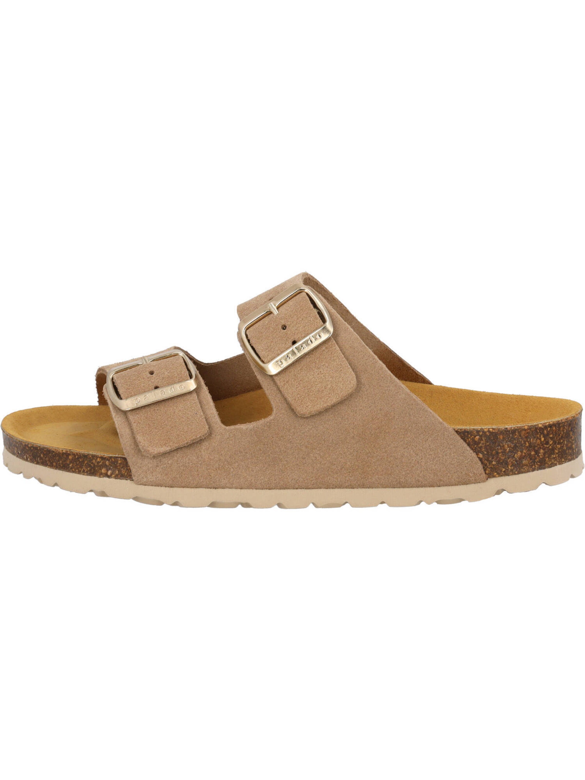 Palado Pantolette 'Korfu' in Beige: Vorderseite